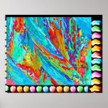 Himalayan Marble Rocks - Matching Floral Border Posters