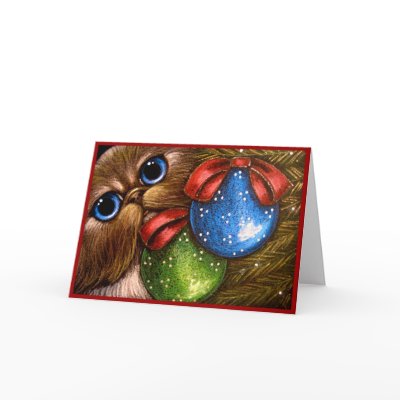 HIMALAYAN PERSIAN CAT HOLIDAY Card