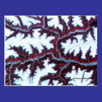 Himalayas China Satellite Image POSTCARDS postcards