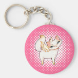 Hime Kitty Goth Lolita Anime Kawaii Angel Cat Art Keychain
