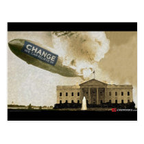 Hindenburg CHANGE Postcard postcards