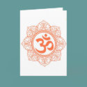 HINDU - BUDDHA SYMBOLS OM,OHM cards