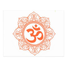 HINDU - BUDDHA SYMBOLS OM,OHM POST CARD