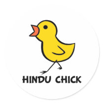 Hindu Chick Sticker
