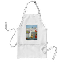 Hindu Deities Krishna and Radha Apron