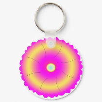 Hindu Flower Mandala keychains by rosagena Hindu Flower Mandala keychains