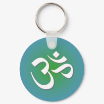 Hindu OM - Buddhist Symbol keychains by livingzen Hindu OM - Buddhist Symbol keychains