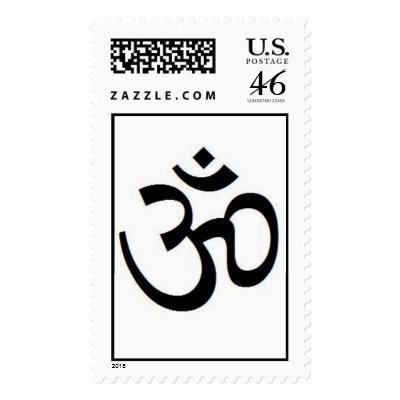 Hindu Om Stamp by talltriniguy