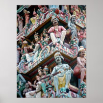 Hindu Temple - Little India, Singapore Print