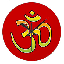 Hinduism OM - AUM Wall Clock wall clocks
