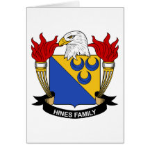 Hines Family Crest Greeting Cards