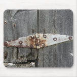 Hinge on Old Barn Wood Mouse Pad