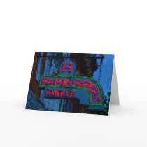 Hinkle's Hamburgers Sign cards