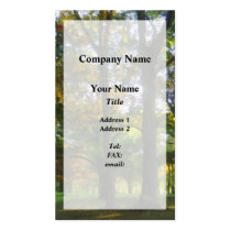 Hint of Autumn business cards