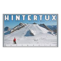 Hintertux - the Gefrorene Wand Rectangle Sticker