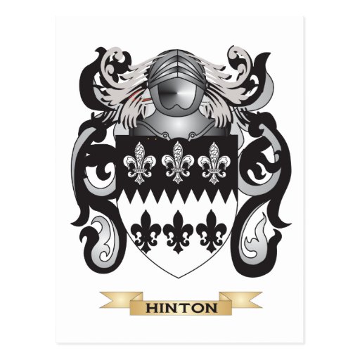 Hinton Coat of Arms (Family Crest) Post Card