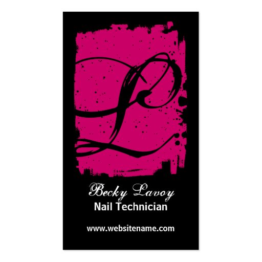 Hip and Bold Monogram Business Cards