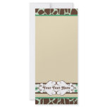 Hip and Chic Animal Print: Green Rack Card