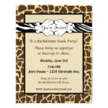 Hip and Chic Animal Print Invitation