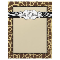Hip and Chic Animal Print letterhead