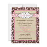 Hip and Chic Animal Print: Pink Custom Invitations