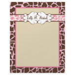 Hip and Chic Animal Print: Pink Customized Letterhead