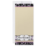 Hip and Chic Animal Print: Purple Custom Rack Card