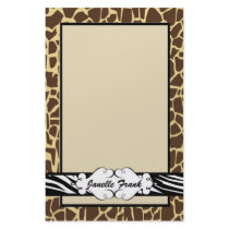Hip and Chic Animal Print Stationery Paper