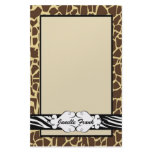Hip and Chic Animal Print Stationery Paper