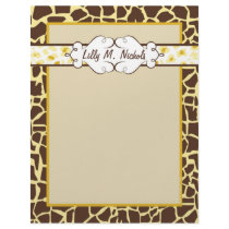 Hip and Chic Animal Print: Yellow letterhead by NicChic Hip and Chic Animal Print: Yellow letterhead