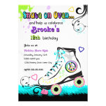Hip and Colorful Roller Skate Invitation