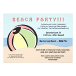 Hip and Fun Beach Ball Invitation