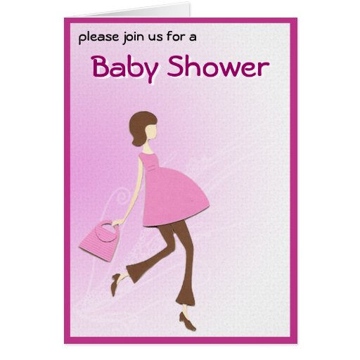 Hip Baby Shower Invitation Greeting Card