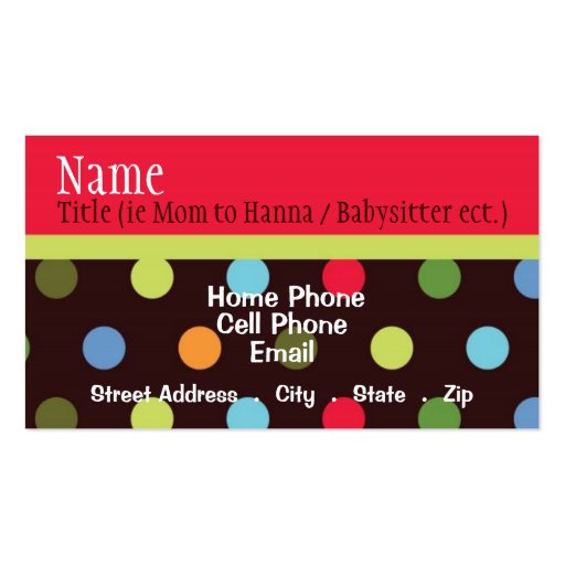 Hip Chick Business Card