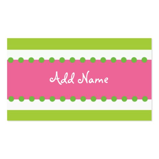 Hip Chick Profile Card Business Card (front side)