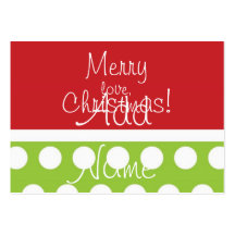 Hip Christmas Gift Tags Business Cards