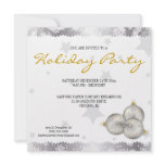 Hip Christmas Holiday Party Snowflake Invitations