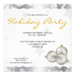 Hip Christmas Holiday Party Snowflake Invitations