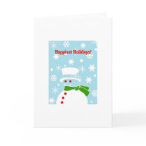 Hip Christmas Snowman cards by HipsterCards Hip Christmas Snowman cards
