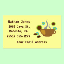 Hip Coffee Art Business Cards business cards