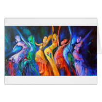 hip-dance-greeting-card, dancer, african-dancer-painting, african-dancer-greeting-card, greeting-card, note-cards, beautiful-note-cards, hip-dance-i-by-timothy-orikri, dancer-painting, Card with custom graphic design