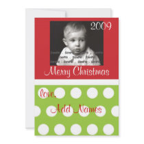 Hip Dots Customizable Photo Christmas Card invitations by jgh96sbc Hip Dots Customizable Photo Christmas Card invitations