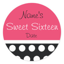 Hip Dots Sweet Sixteen Sticker