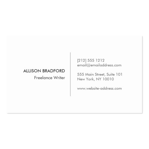 HIP & EDGY MONOGRAM LOGO with ARROW on DARK GRAY Business Cards (back side)