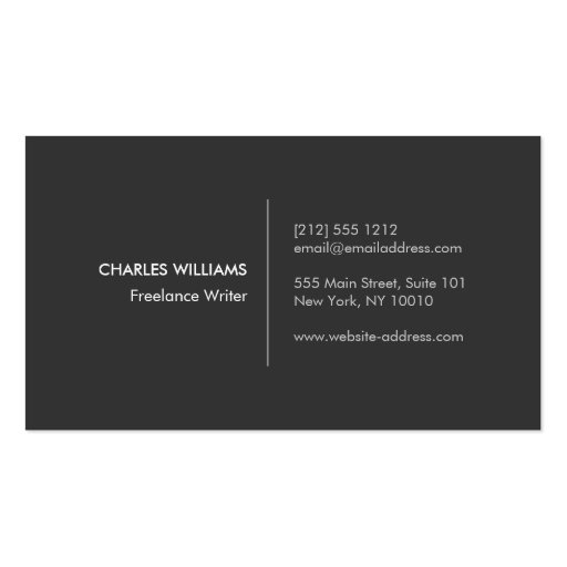 HIP & EDGY MONOGRAM LOGO with ARROW on LIGHT GRAY Business Card Templates (back side)