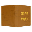 8.5x11 - Change text if you desire to this retro patterned binder!  Makes a fun gift