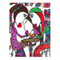 hip friends postcard postcards