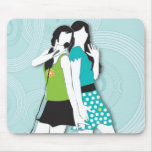 Hip Girls Singing Mousepads