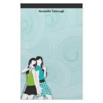 Hip Girls Singing Stationery