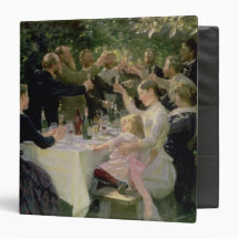 Hip Hip Hurrah! Artists' Party at Skagen, 1888 Vinyl Binders